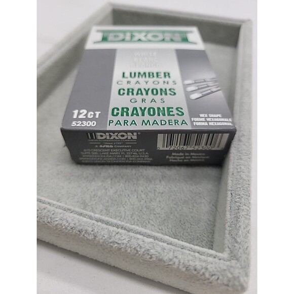 DIXON LUMBER CRAYONS 12 PACK WHITE #52300 HEX SHAPE FAST SHIPPING!!! 8547648 - Picture 7 of 7